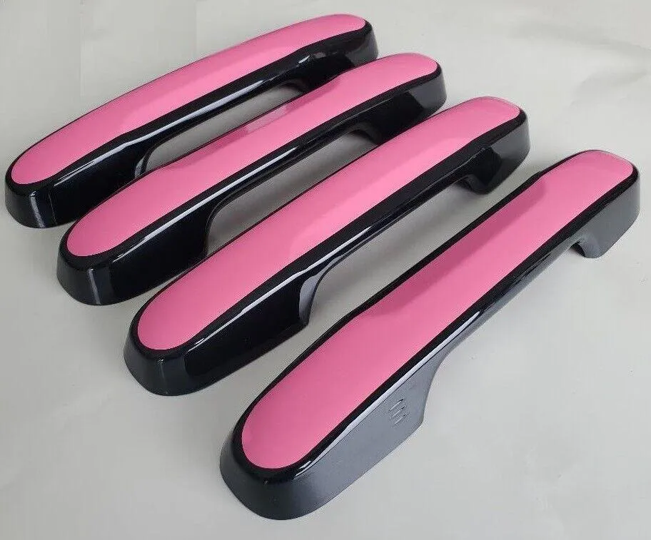 Custom Chrome or Black Door Handle Overlays For the 2023 - 2024 Honda Pilot - You Choose the Color of the Middle Insert