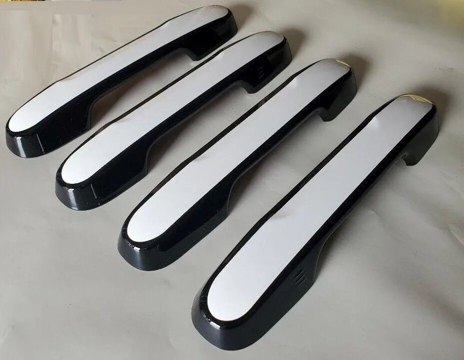 Custom Chrome or Black Door Handle Overlays For the 2023 - 2024 Honda Pilot - You Choose the Color of the Middle Insert