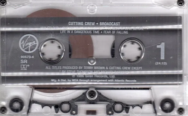 Cutting Crew - Broadcast (Cass, Album, SR) (VG )