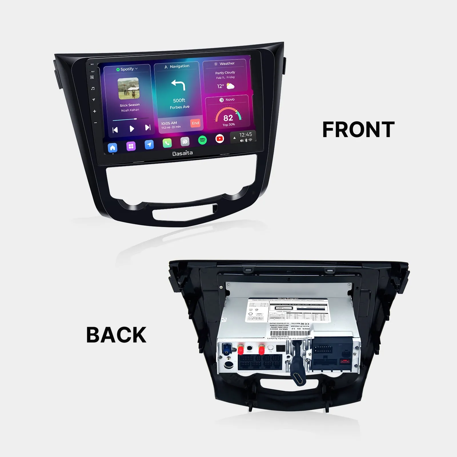 Dasaita Vivid13 Car Stereo for Nissan X-Trail Qashqai Rogue 2014-2020 Wireless Carplay & Android Auto Car Radio | Qualcomm 665 | 10.2" QLED Screen | Wifi 4G LTE | 8G 256G|SWC|GPS Navigation Head unit|DTS| Optical Output