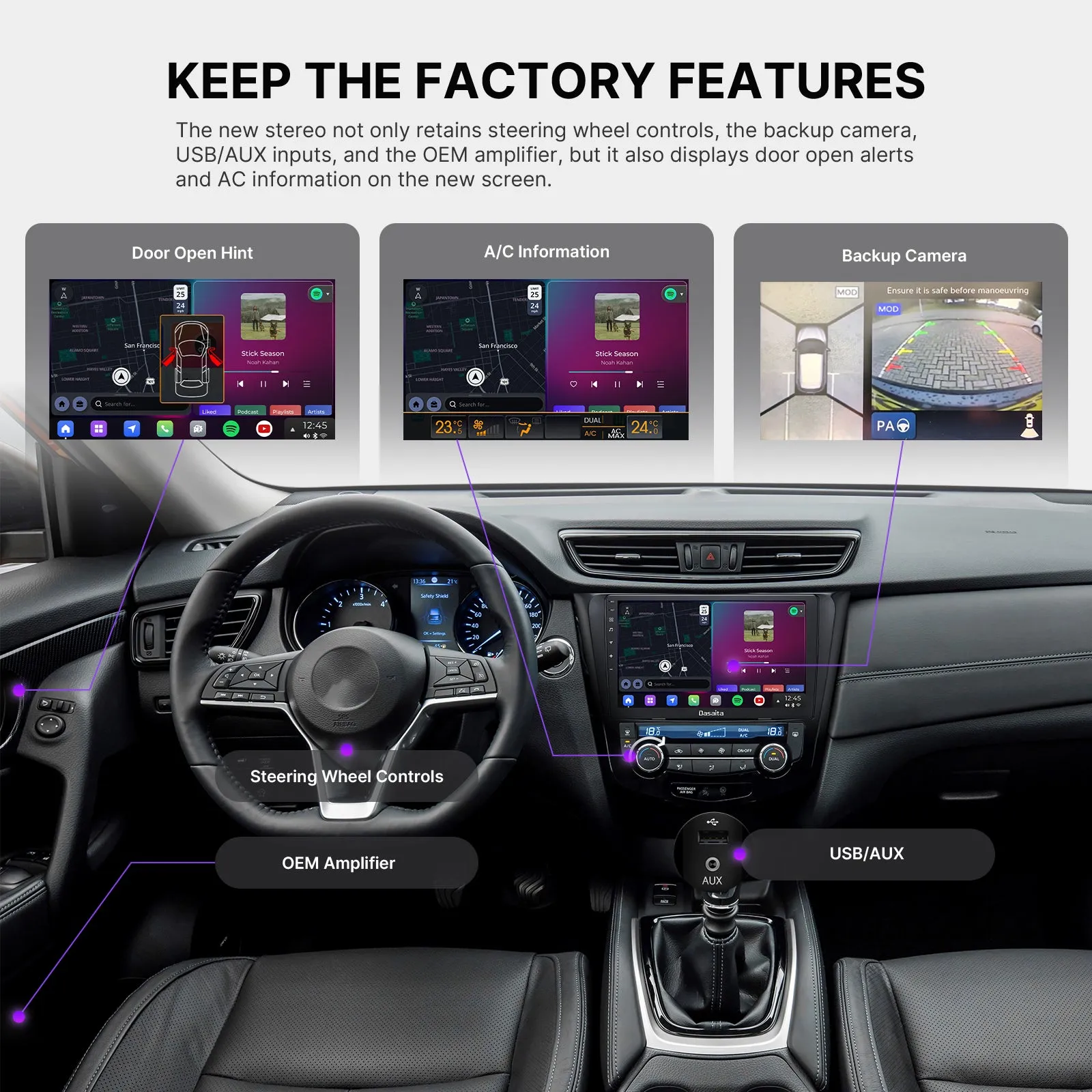 Dasaita Vivid13 Car Stereo for Nissan X-Trail Qashqai Rogue 2014-2020 Wireless Carplay & Android Auto Car Radio | Qualcomm 665 | 10.2" QLED Screen | Wifi 4G LTE | 8G 256G|SWC|GPS Navigation Head unit|DTS| Optical Output