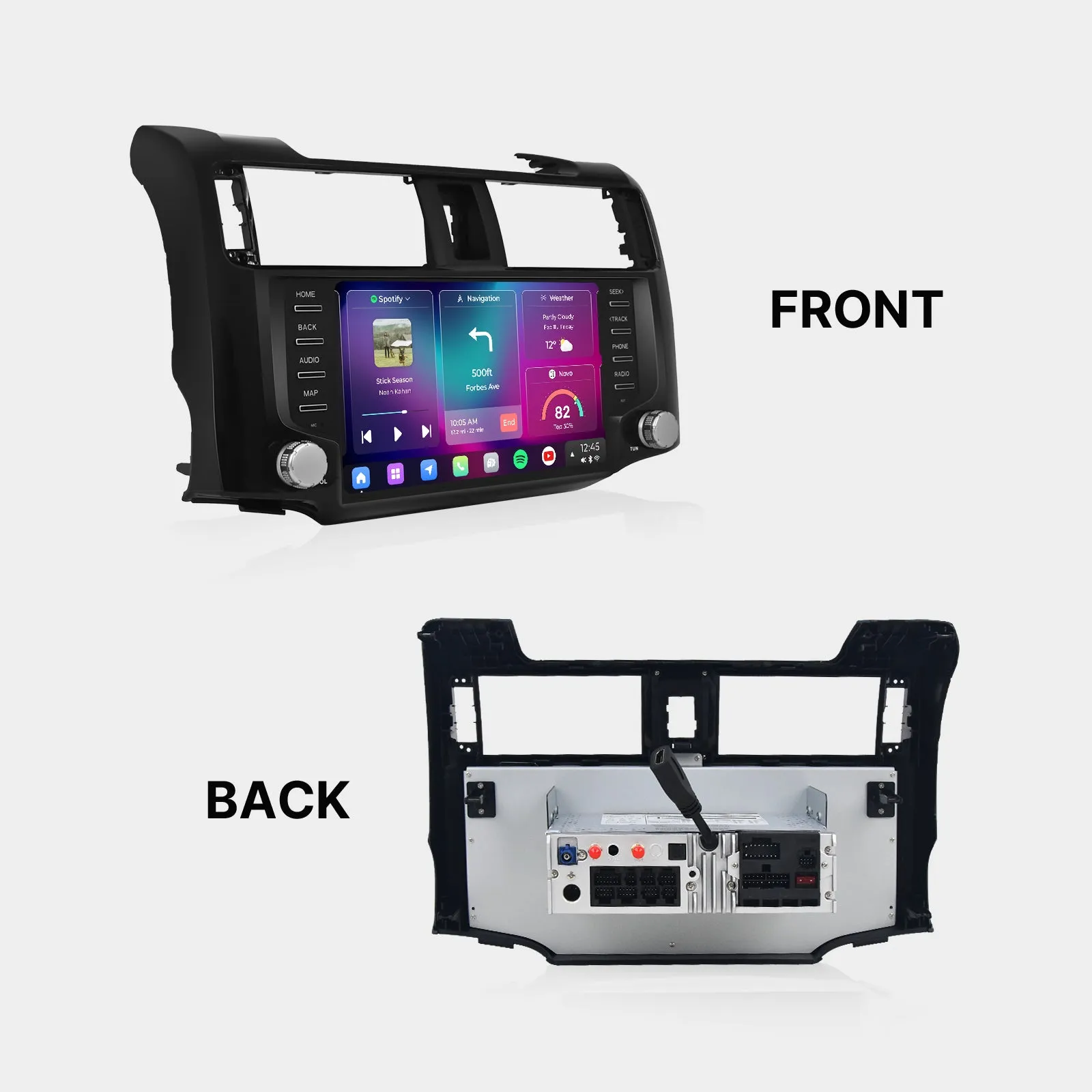 Dasaita Vivid13 Car Stereo for Toyota 4Runner 2010-2023 Black Wireless Carplay & Android Auto Car Radio | Qualcomm 665 | 9" QLED Screen | Wifi 4G LTE | 8G 256G | DTS|GPS Navigation Head Unit | Optical Output