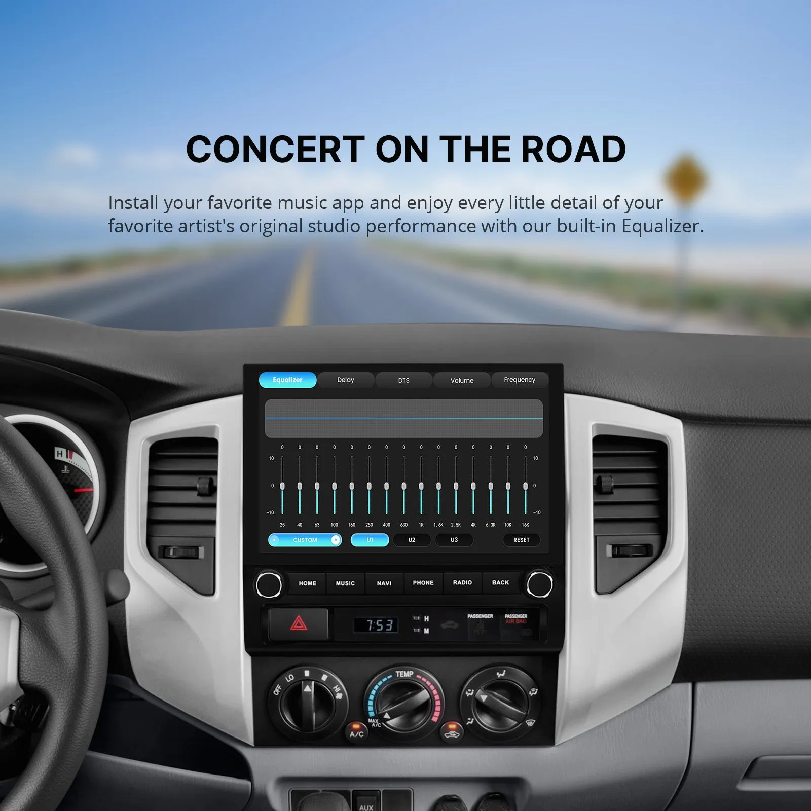Dasaita Vivid13 Car Stereo for Toyota Tacoma 2005-2015 Wireless Carplay & Android Auto Car Radio | Qualcomm 665 | 10.2" QLED Screen | Wifi 4G LTE | 8G 256G | DTS|GPS Navigation Head Unit | Optical Output