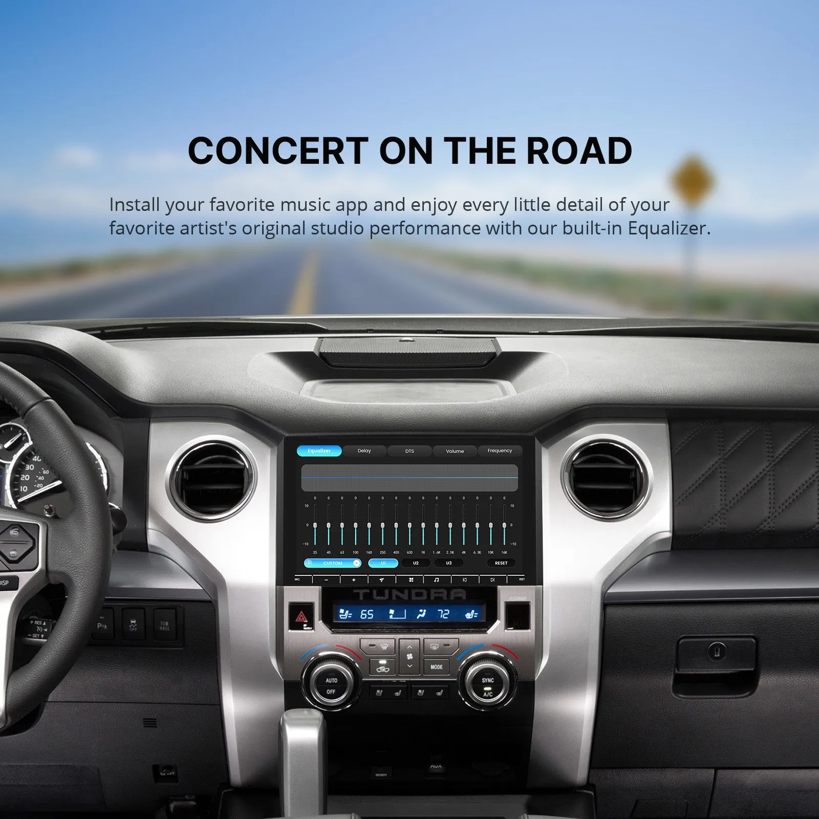Dasaita Vivid13 Car Stereo for Toyota Tundra 2014-2021 Wireless Carplay & Android Auto Car Radio | Qualcomm 665 | 10.2" QLED Screen | Wifi 4G LTE | 8G 256G | DTS|GPS Navigation Head Unit | Optical Output