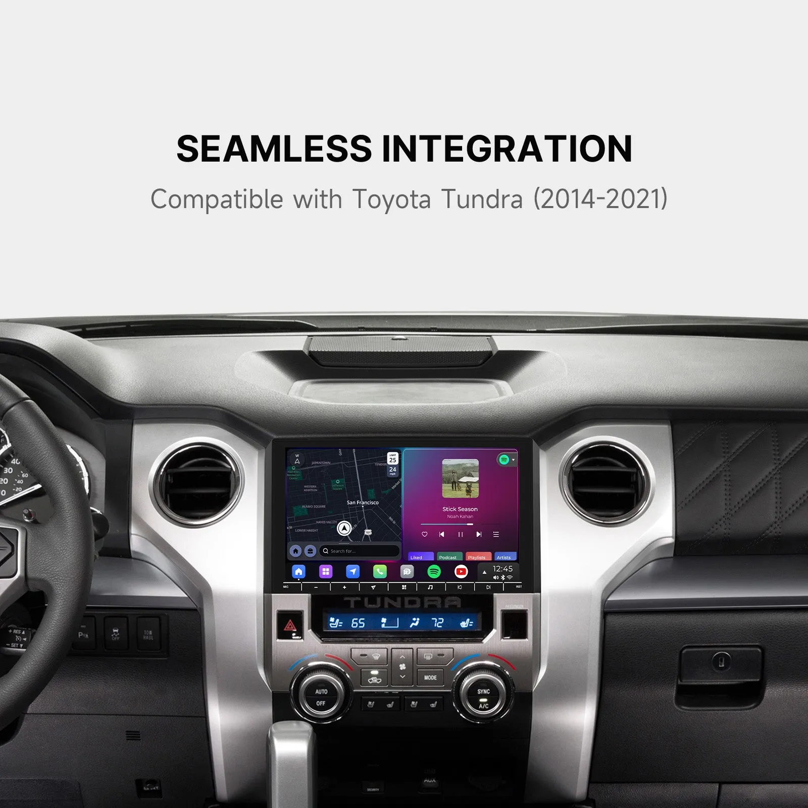 Dasaita Vivid13 Car Stereo for Toyota Tundra 2014-2021 Wireless Carplay & Android Auto Car Radio | Qualcomm 665 | 10.2" QLED Screen | Wifi 4G LTE | 8G 256G | DTS|GPS Navigation Head Unit | Optical Output