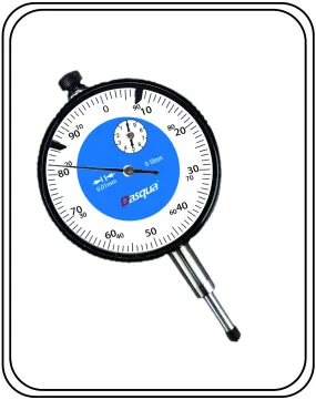 DASQUA High Accuracy MINI Dial Indicator lug back 0-3 mm With Calibration Certificate