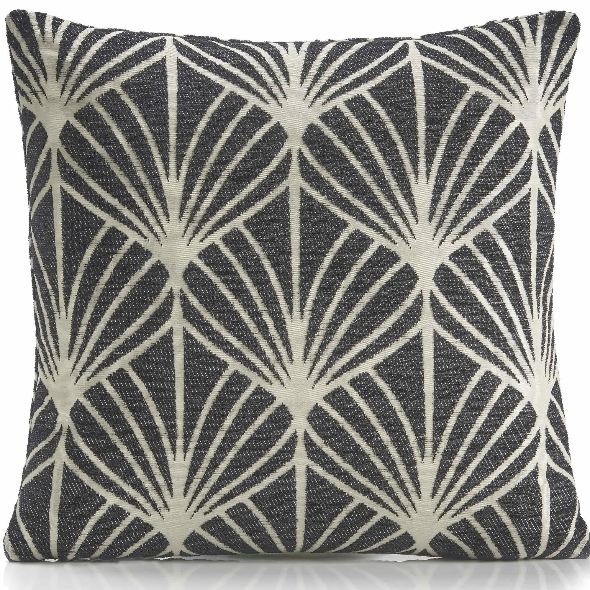 Deco Chenille Cushion Cover - Black
