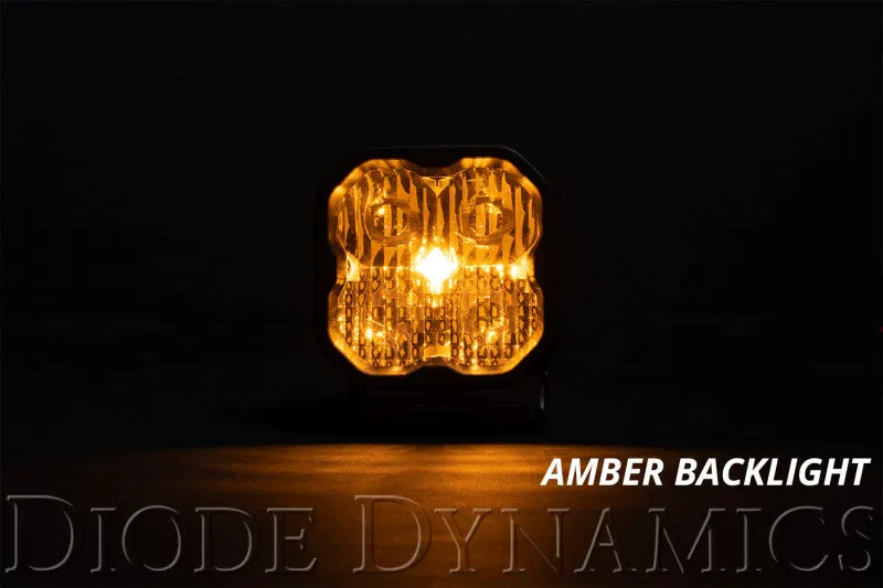 Diode Dynamics SS3 LED Pod Max - Yellow SAE Fog Standard (Pair)