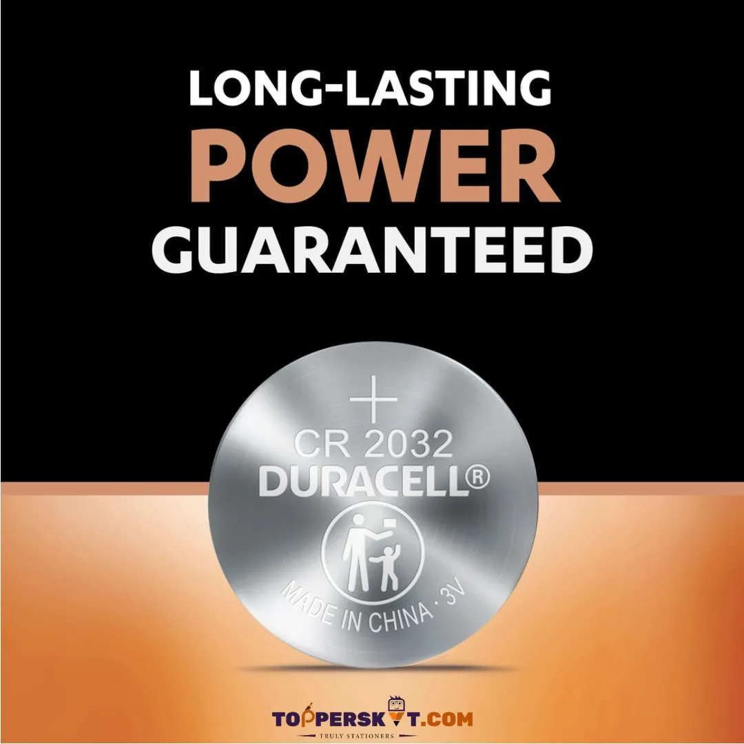 Duracell CR2032 3V Lithium Coin Batteries: Dependable Power for Electronics ( Pack of 1 )