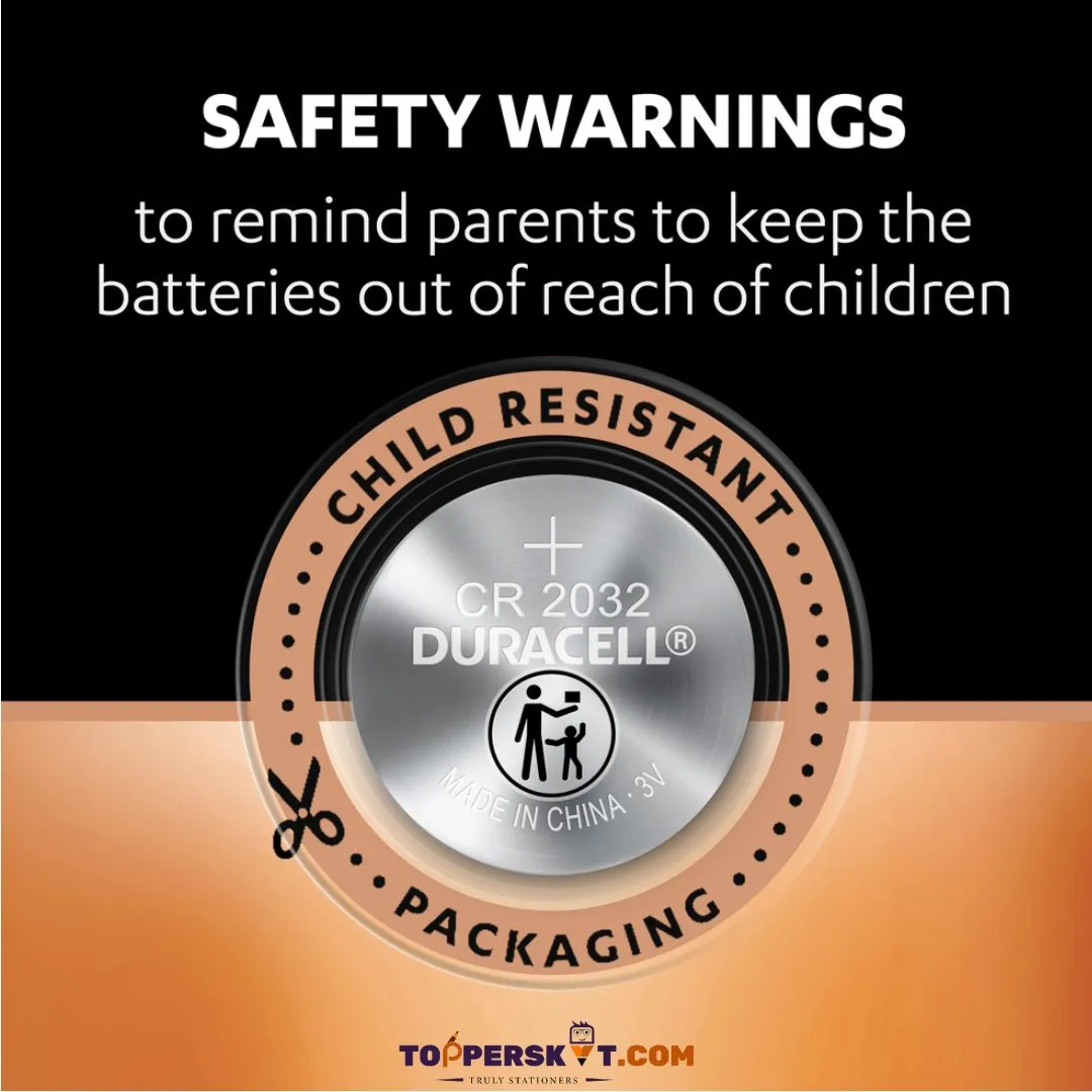 Duracell CR2032 3V Lithium Coin Batteries: Dependable Power for Electronics ( Pack of 1 )