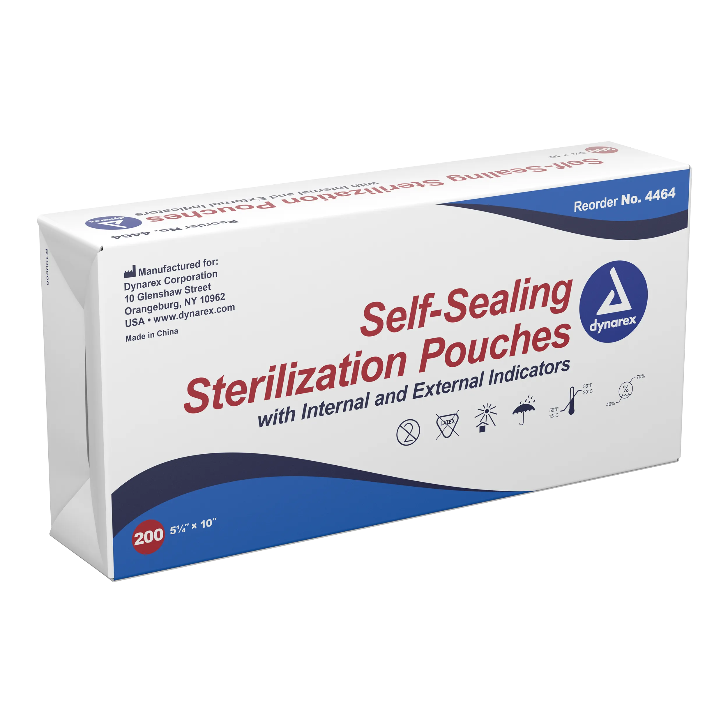 Dynarex - Sterilization Pouches 5.25" x 10"