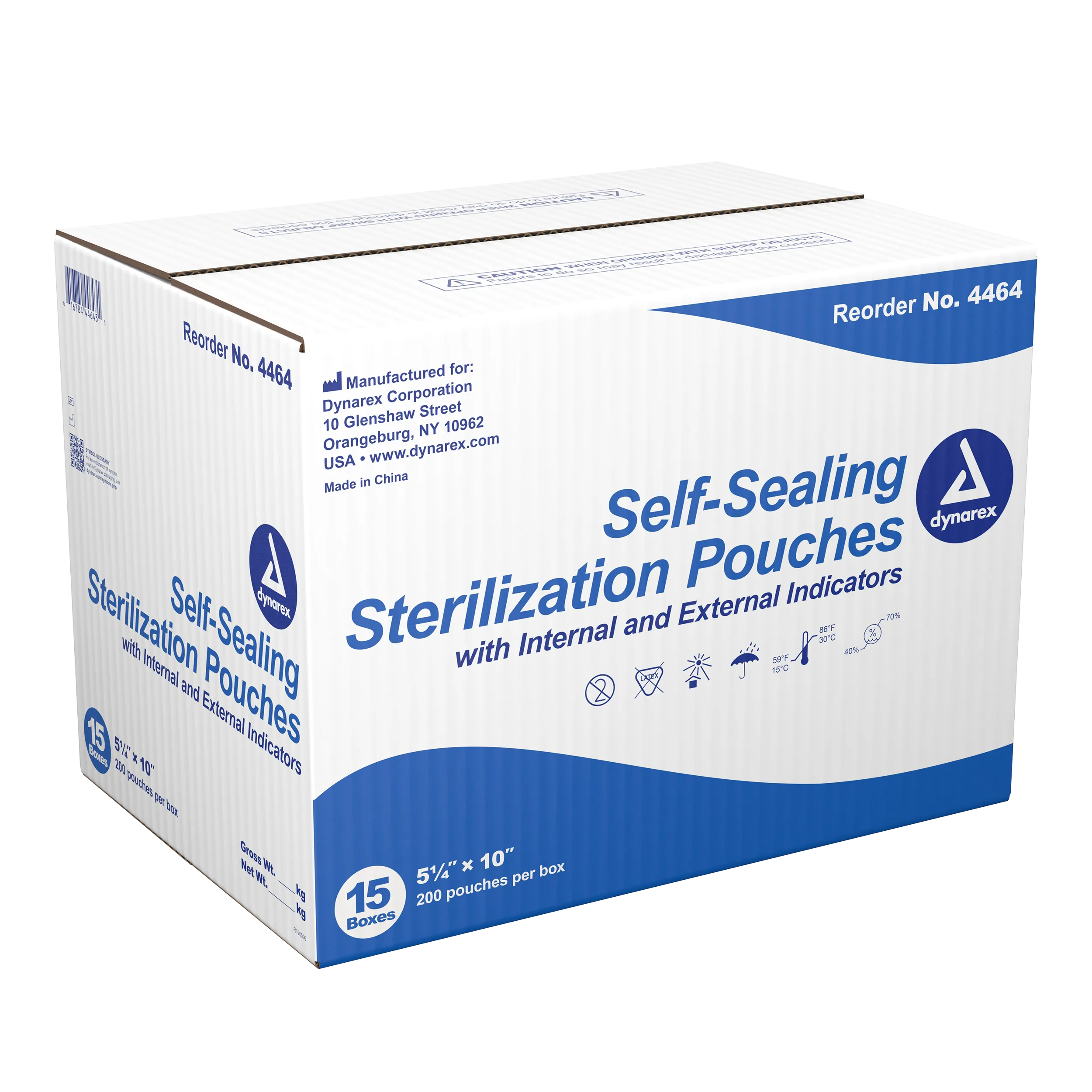 Dynarex - Sterilization Pouches 5.25" x 10"