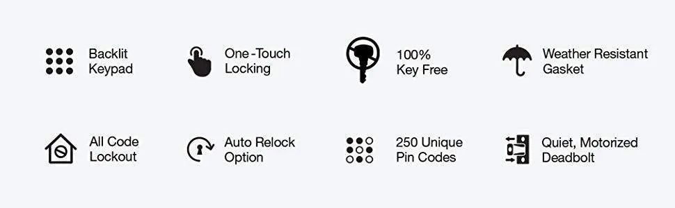 Electronic Keyless Deadbolt Smart Door Lock