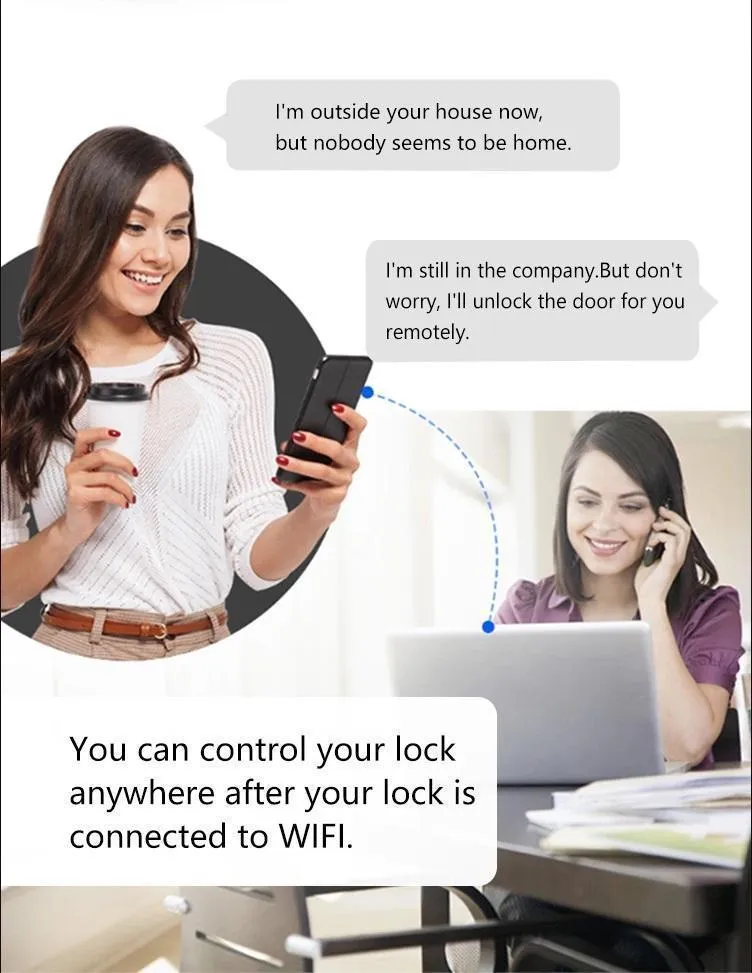 Electronic Keyless Deadbolt Smart Door Lock