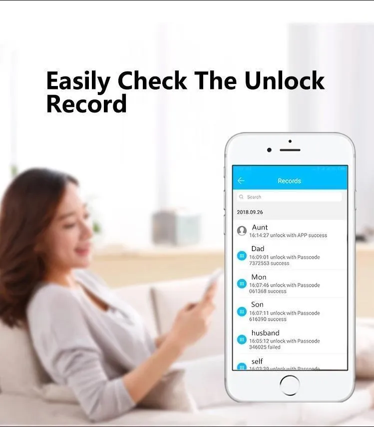 Electronic Keyless Deadbolt Smart Door Lock