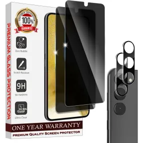 Entronix Case Privacy Screen Protector for Samsung Galaxy S23 Plus with Camera Lens [2 2], Anti-Spy Tempered Film