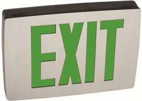 Extreme Cast-Aluminum Vandal-Resistant Exit Sign Green