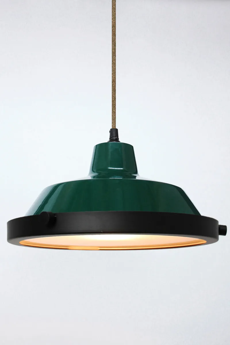 Federation Green Factory Pendant Light