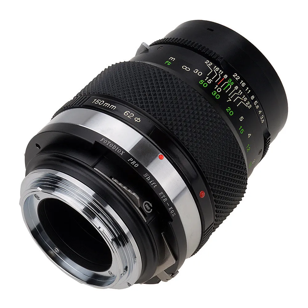 Fotodiox Pro Lens Mount Shift Adapter - Bronica ETR Mount Lens to Canon EOS (EF, EF-S) Mount SLR Camera Body