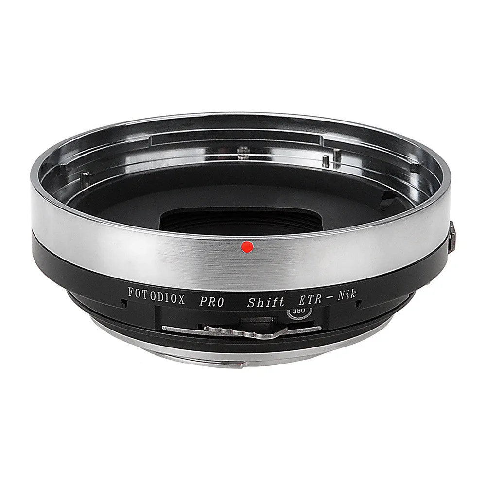 Fotodiox Pro Lens Mount Shift Adapter - Bronica ETR Mount Lens to Nikon F Mount SLR Camera Body