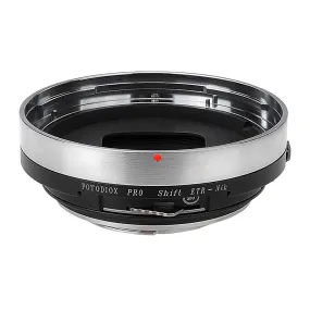Fotodiox Pro Lens Mount Shift Adapter - Bronica ETR Mount Lens to Nikon F Mount SLR Camera Body