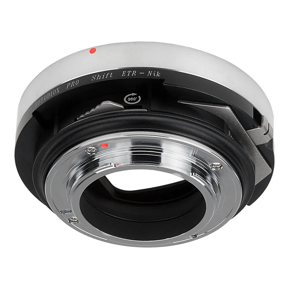 Fotodiox Pro Lens Mount Shift Adapter - Bronica ETR Mount Lens to Nikon F Mount SLR Camera Body
