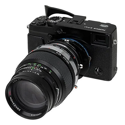 Fotodiox Pro Lens Mount Shift Adapter - Bronica ETR Mount SLR Lenses to Fujifilm Fuji X-Series Mirrorless Camera Body