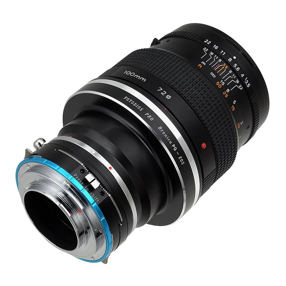 Fotodiox Pro Lens Mount Shift Adapter - Bronica GS-1 (PG) Mount SLR Lenses to Fujifilm Fuji X-Series Mirrorless Camera Body