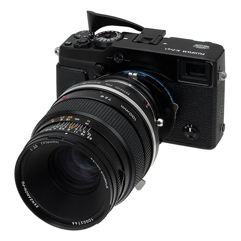 Fotodiox Pro Lens Mount Shift Adapter - Bronica GS-1 (PG) Mount SLR Lenses to Fujifilm Fuji X-Series Mirrorless Camera Body