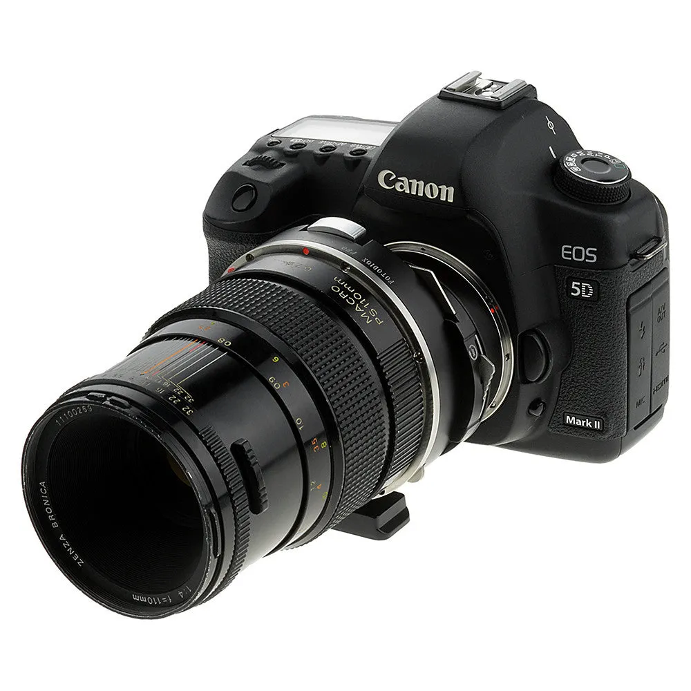 Fotodiox Pro Lens Mount Shift Adapter - Bronica SQ Mount Lens to Canon EOS (EF, EF-S) Mount SLR Camera Body