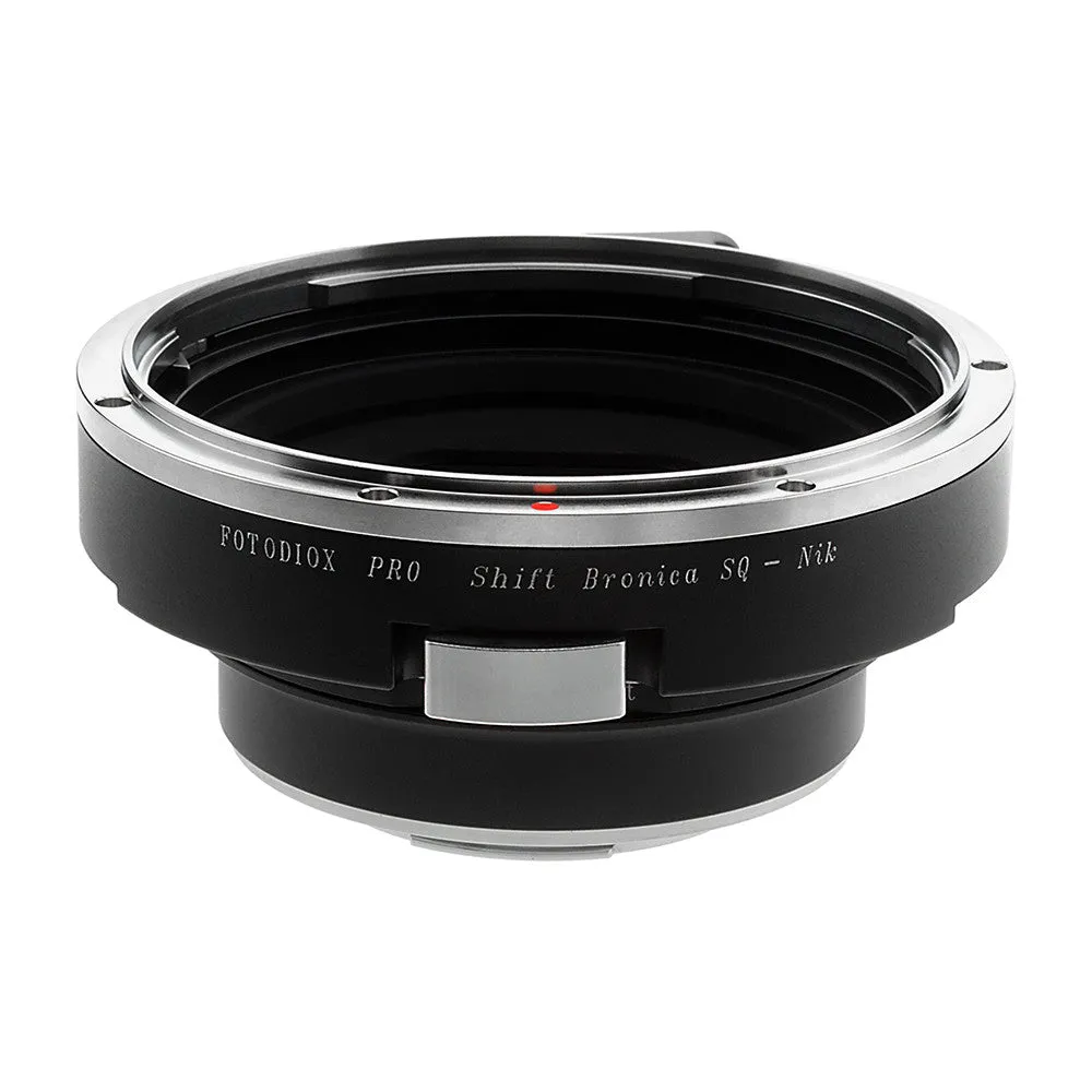 Fotodiox Pro Lens Mount Shift Adapter - Bronica SQ Mount Lens to Nikon F Mount SLR Camera Body