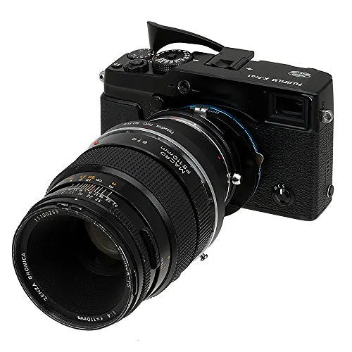 Fotodiox Pro Lens Mount Shift Adapter - Bronica SQ Mount SLR Lens to Fujifilm Fuji X-Series Mirrorless Camera Body