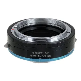 Fotodiox Pro Lens Mount Shift Adapter - Canon FD & FL 35mm SLR lens to Fujifilm Fuji X-Series Mirrorless Camera Body
