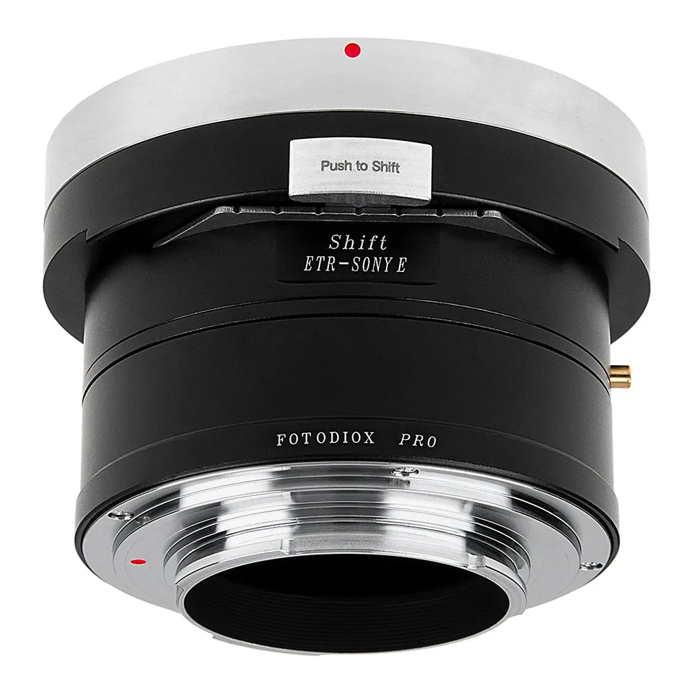 Fotodiox Pro Lens Mount Shift Adapter - Compatible With Bronica ETR Mount Lens to Sony Alpha E-Mount Mirrorless Camera Body