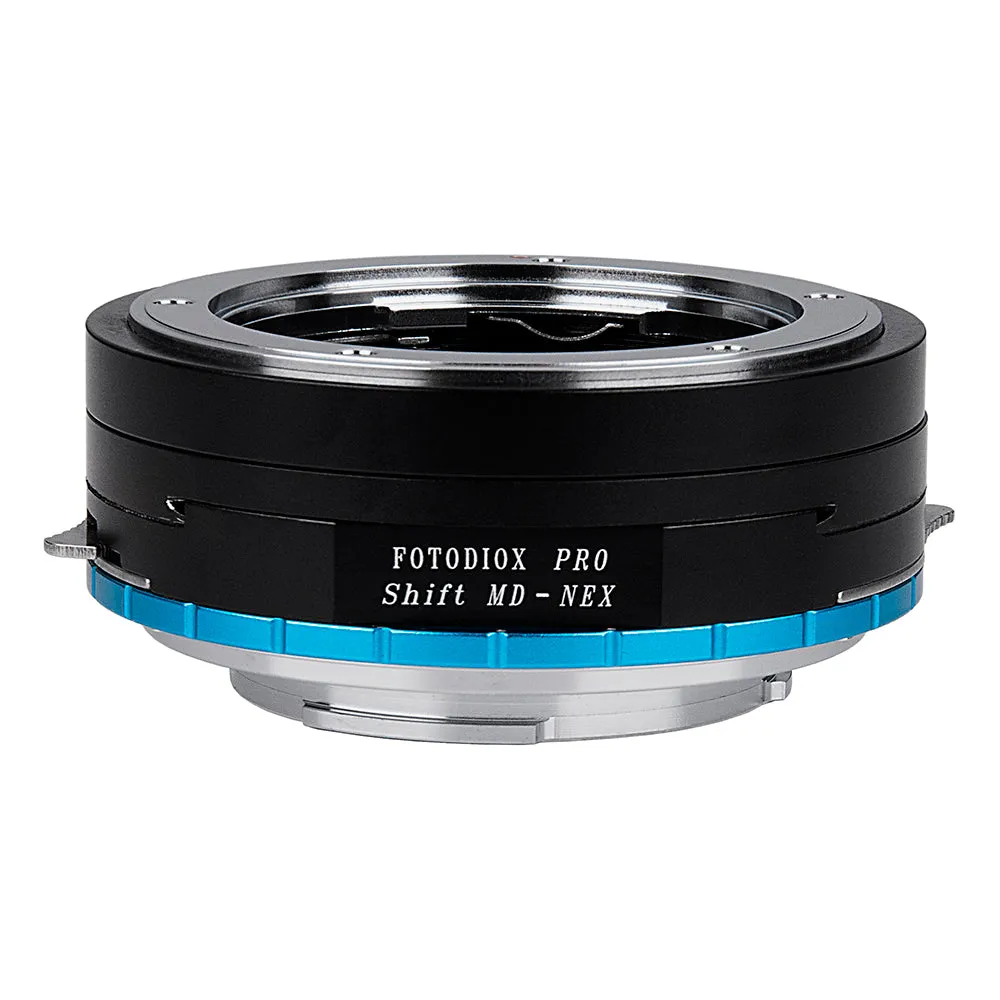 Fotodiox Pro Lens Mount Shift Adapter - Minolta Rokkor (SR / MD / MC) SLR Lens to Sony Alpha E-Mount Mirrorless Camera Body