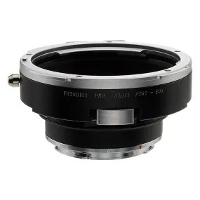 Fotodiox Pro Lens Mount Shift Adapter - Pentax 6x7 (P67, PK67) Mount SLR Lens to Canon EOS (EF, EF-S) Mount SLR Camera Body