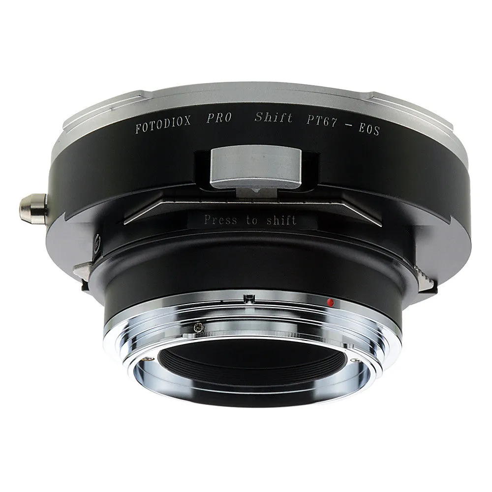 Fotodiox Pro Lens Mount Shift Adapter - Pentax 6x7 (P67, PK67) Mount SLR Lens to Canon EOS (EF, EF-S) Mount SLR Camera Body