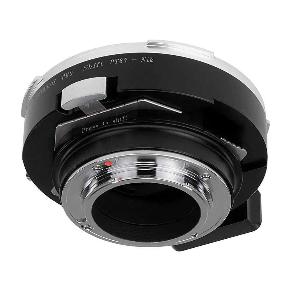 Fotodiox Pro Lens Mount Shift Adapter - Pentax 6x7 (P67, PK67) Mount SLR Lens to Nikon F Mount SLR Camera Body