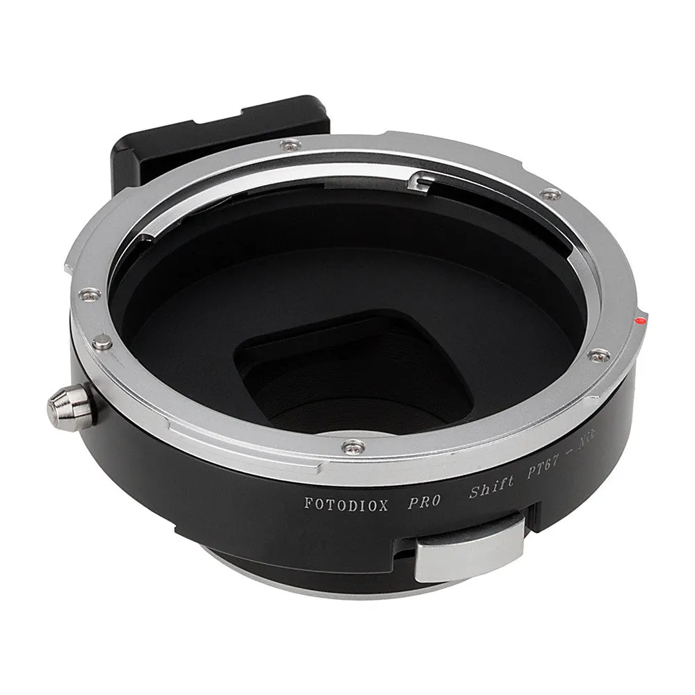 Fotodiox Pro Lens Mount Shift Adapter - Pentax 6x7 (P67, PK67) Mount SLR Lens to Nikon F Mount SLR Camera Body
