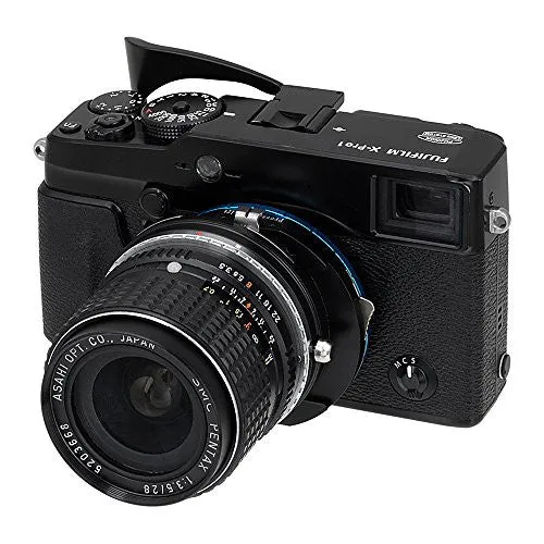 Fotodiox Pro Lens Mount Shift Adapter - Pentax K Mount (PK) SLR Lens to Fujifilm Fuji X-Series Mirrorless Camera Body