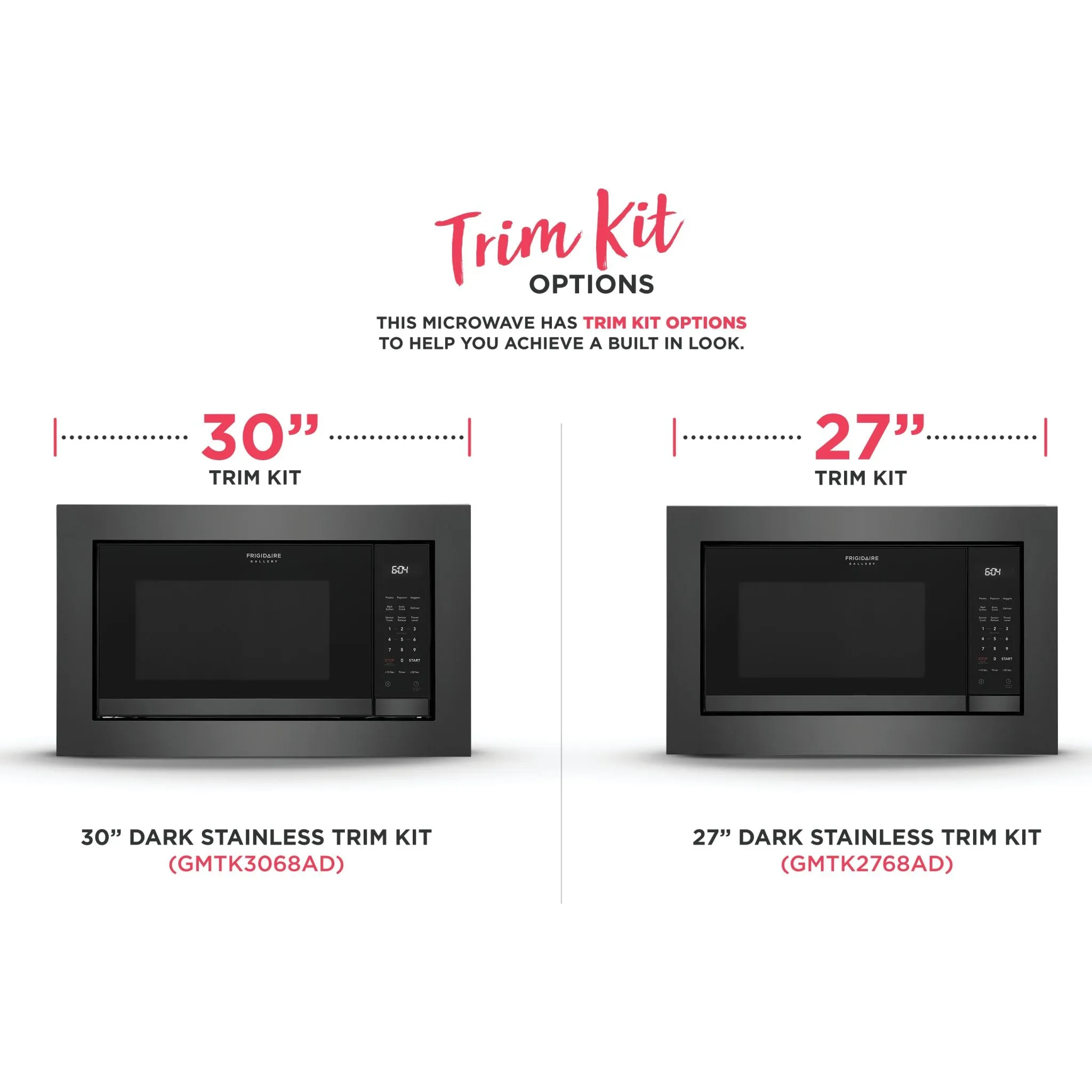 Frigidaire Gallery Built In Microwave (GMBS3068AD) - Black Stainless