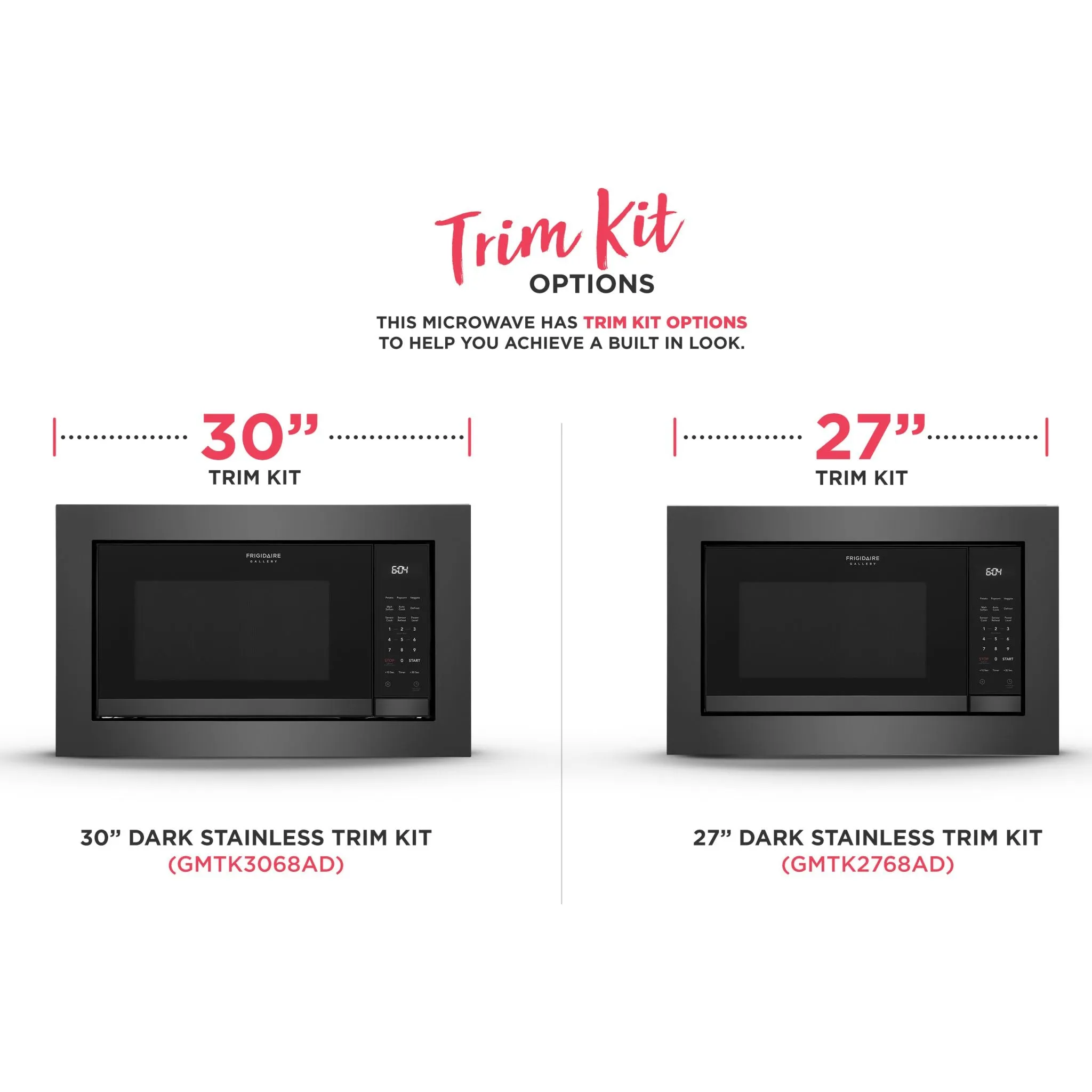 Frigidaire Gallery Built In Microwave (GMBS3068AD) - Black Stainless