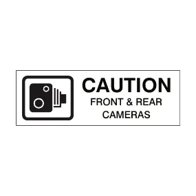 Front and Rear Cameras Vehicle Sticker