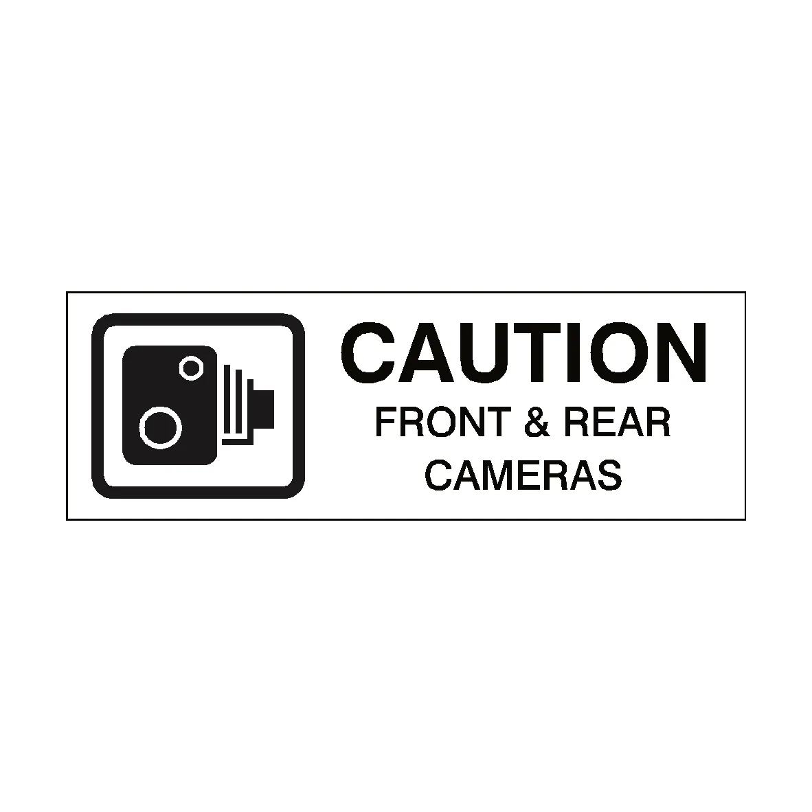 Front and Rear Cameras Vehicle Sticker