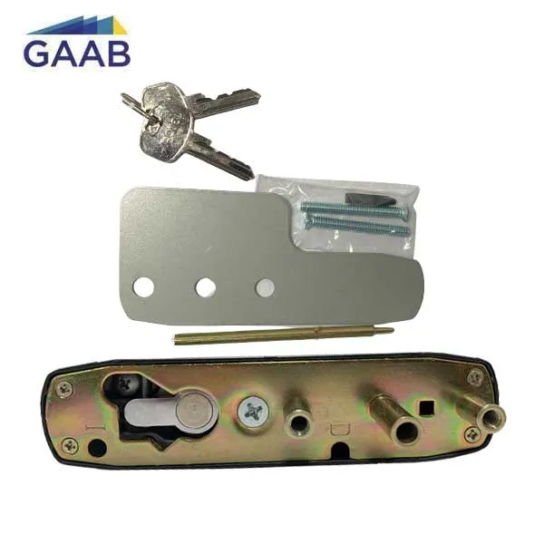 GAAB - T300-04 & T800M14B - Panic Exit Device and Lever Exit Trim - Modular and Reversible - for 33" Single Doors -  Single Doors - Satin Chrome