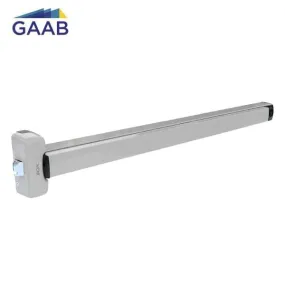 GAAB - T330-04  - Panic Exit Device with Microswitch - Modular and Reversible - Single Doors - 33" for Single Doors - Satin Chrome