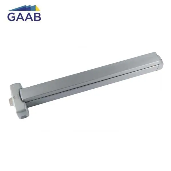 GAAB - T330-04  - Panic Exit Device with Microswitch - Modular and Reversible - Single Doors - 33" for Single Doors - Satin Chrome