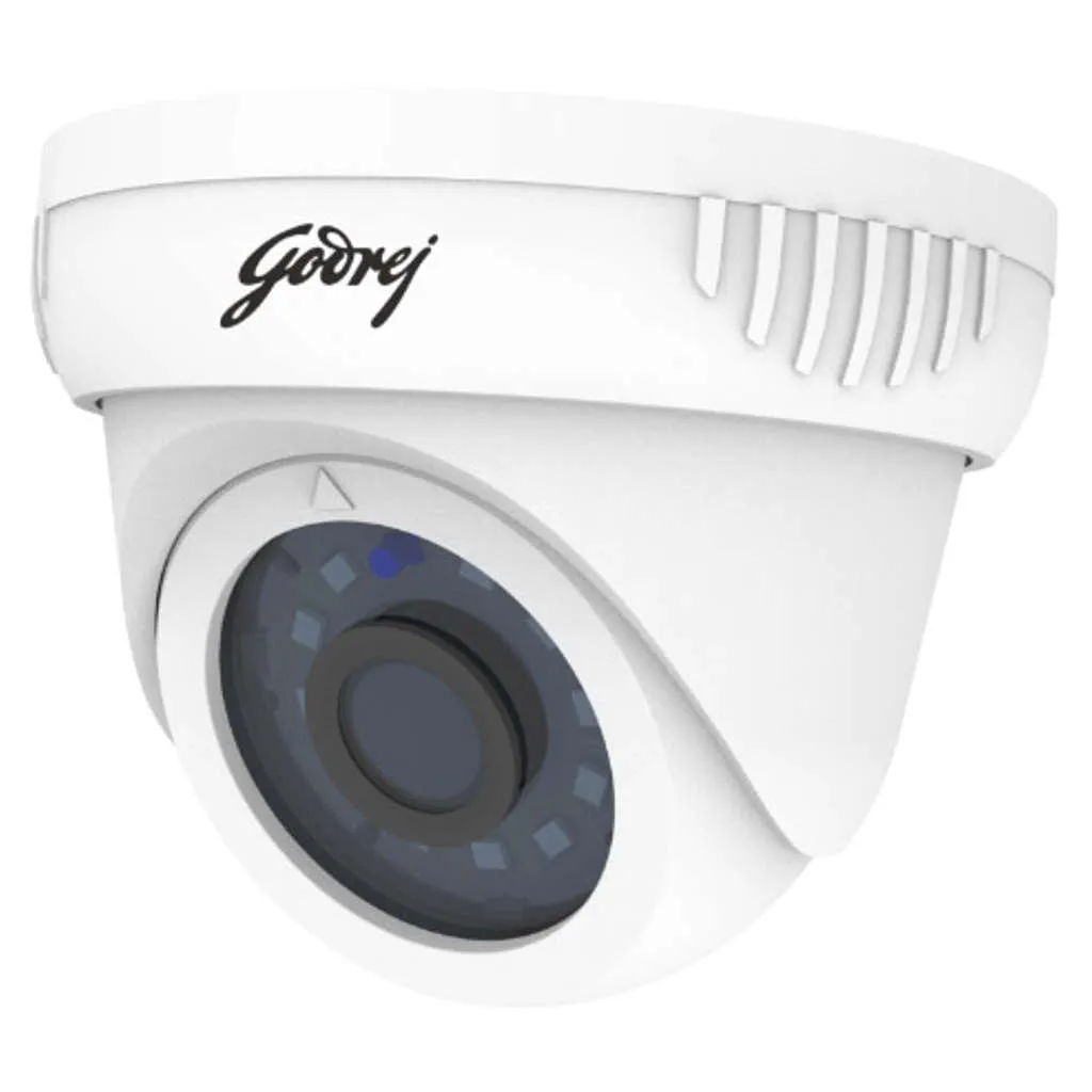 Godrej HD Plastic Dome With In-Build Mic CCTV Camera 2MP 3.6mm STE-FD20IR3.6P-1080PA