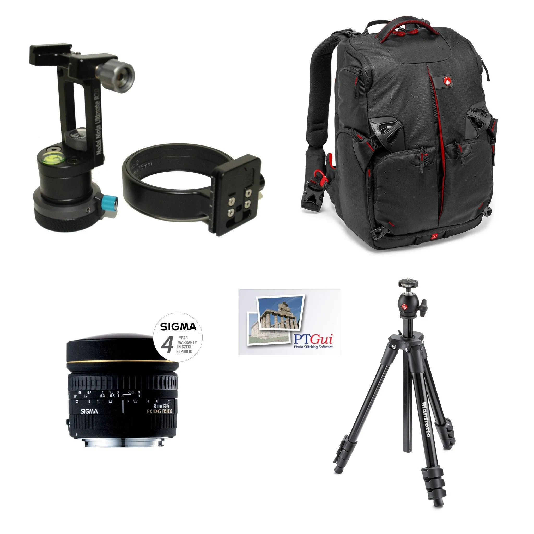 Google Street View Package: Nodal Ninja R20 GTP V2 Sigma 8mm Nikon   Lens   Backpack   Tripod