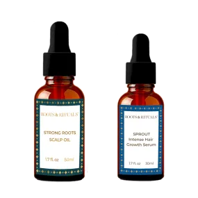 Hair Growth Duo - Growth  Scalp Serum (30ml) and Strong Roots Scalp Oil (50ml)